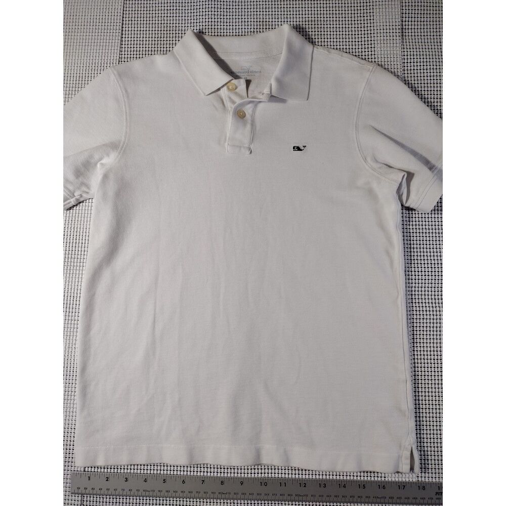 Vineyard Vines White Piqué Polo Shirt Feb 2016 Manufacture Date